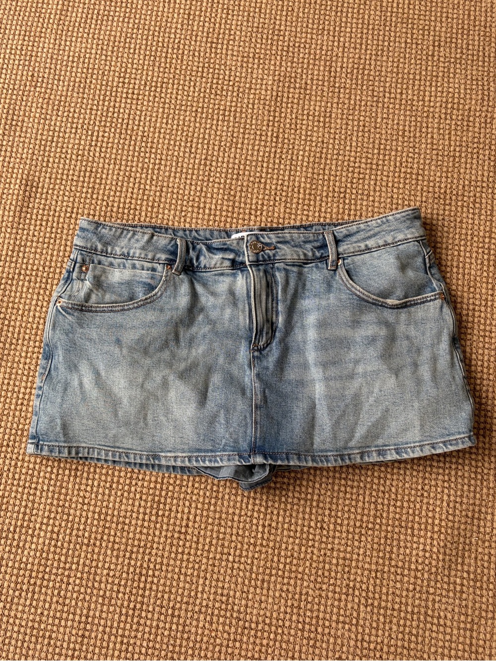 Garage Light Blue Denim Jean Shorts